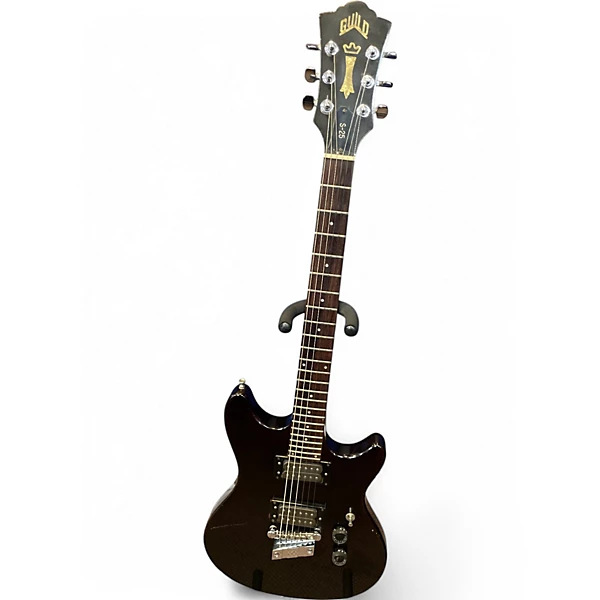 Vintage 1982 Guild S 25 Black Solid Body Electric Guitar