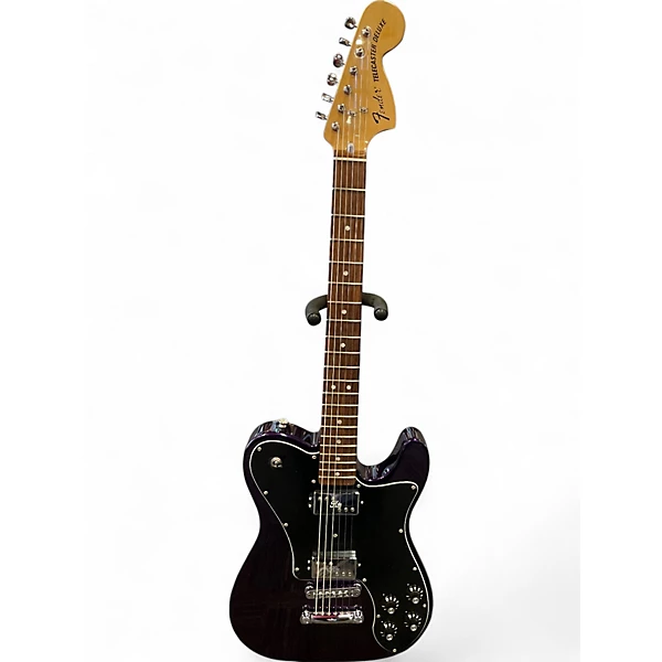 Used Fender DELUXE TELECASTER KING FISH Purple Solid Body Electric Guitar