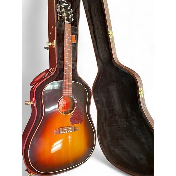 Gibson Used Gibson J45 Standard Vintage Sunburst Acoustic Electric Guitar