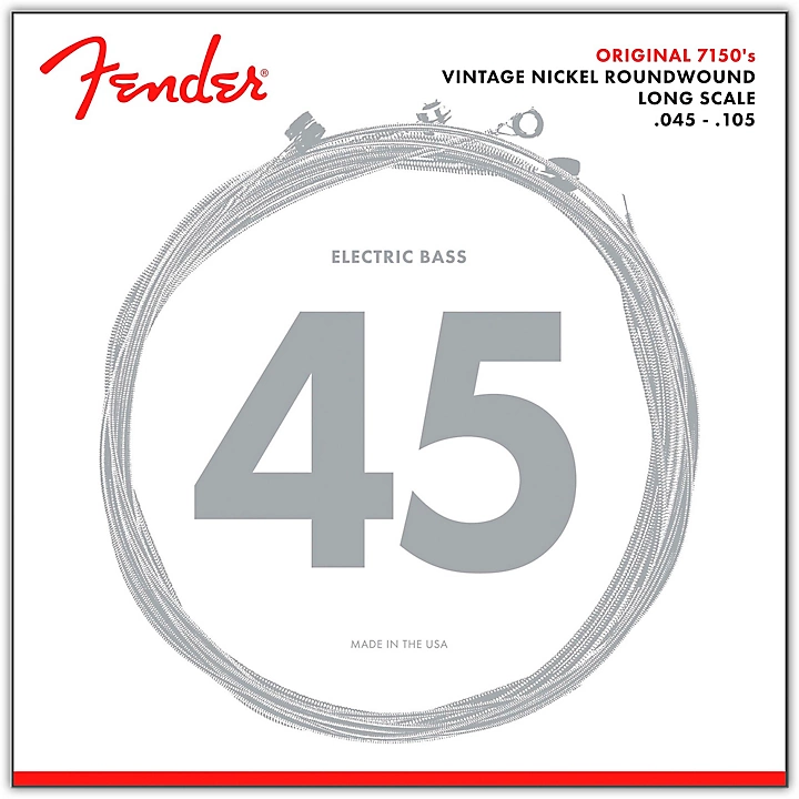 7150M Pure Nickel Long Scale Bass Strings Medium