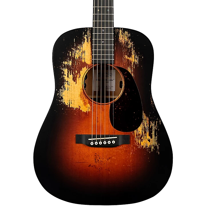 DJRE Junior Street Legend Dreadnought Acoustic Electric Guitar Burst