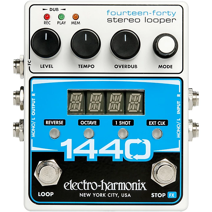 1440 Stereo Looper Pedal White