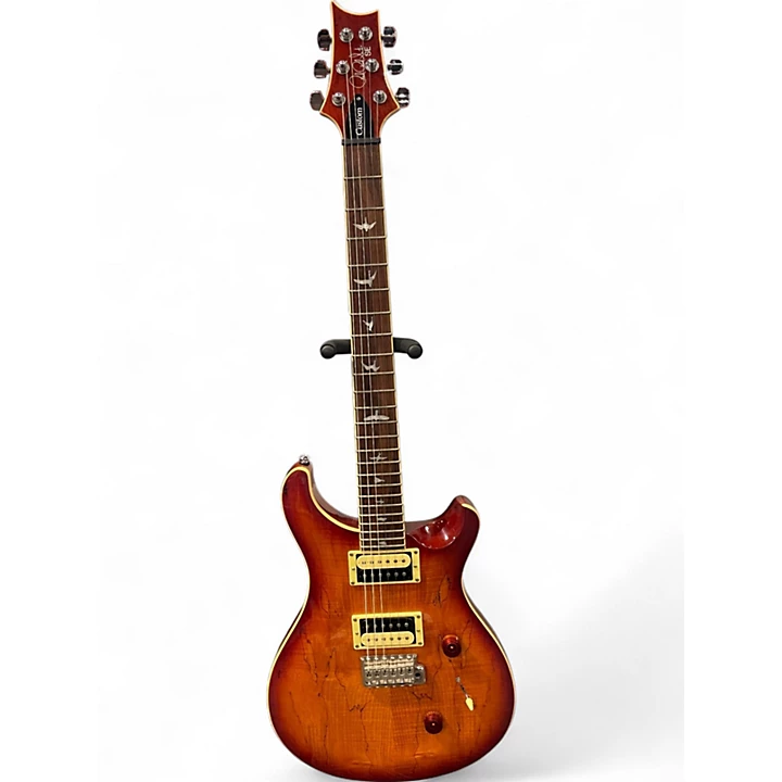 PRS Used PRS SE Custom 24 Spalted Maple Solid Body Electric Guitar.gc