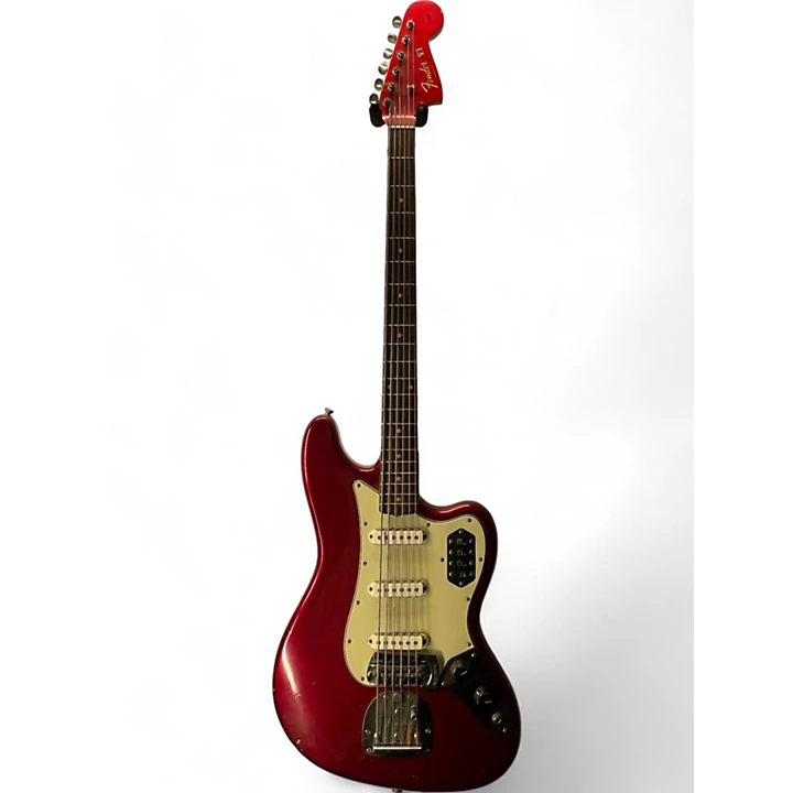 Vintage 1964 Fender Fender Bass VI Candy Apple Red Solid Body Electric Guitar