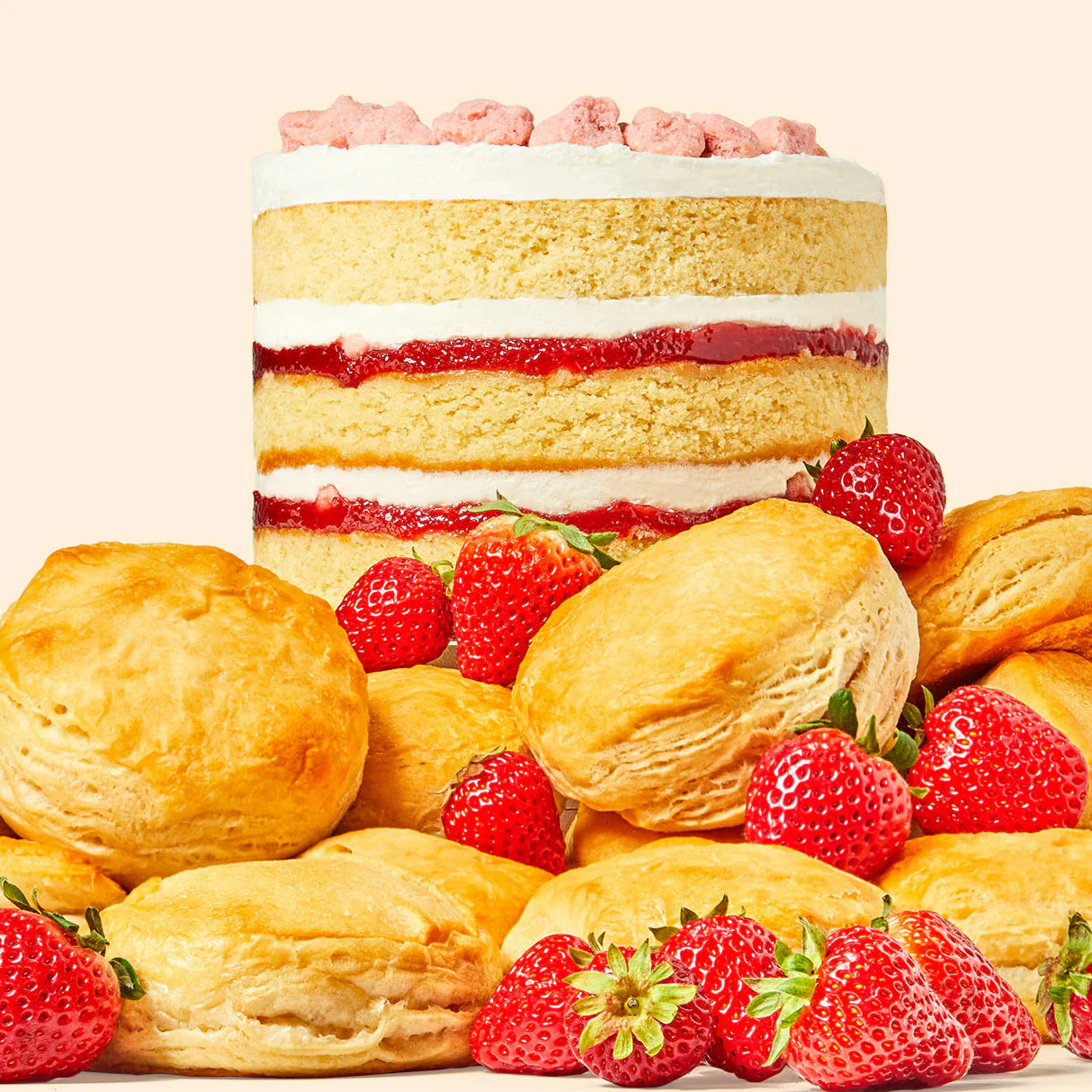 Strawberry Shortcake Cake