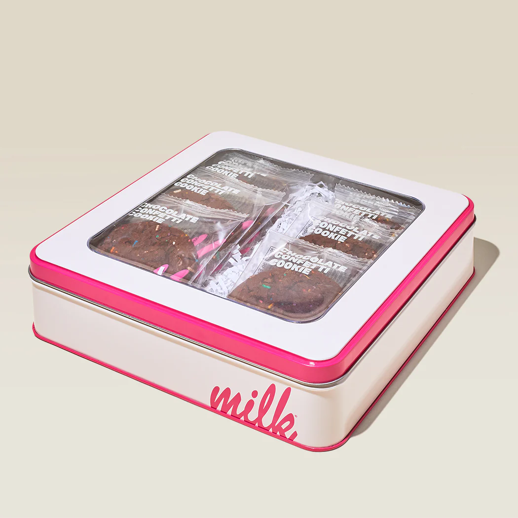 Chocolate Confetti Cookie Tin