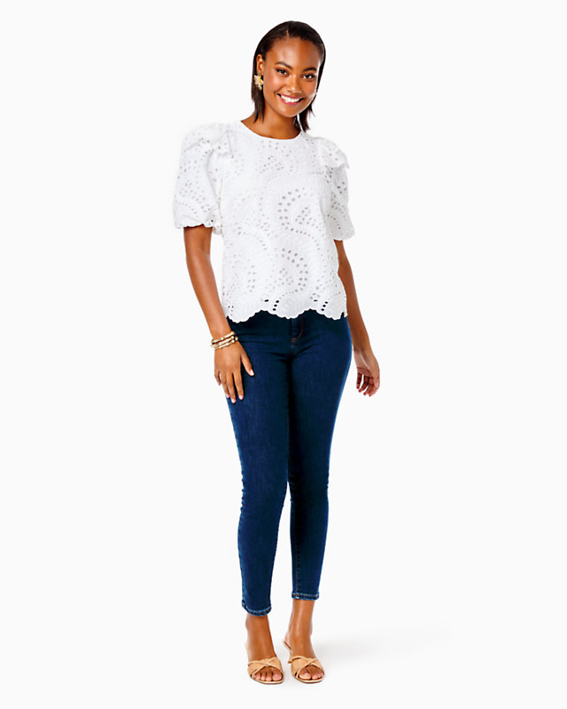 Aleena Eyelet Top