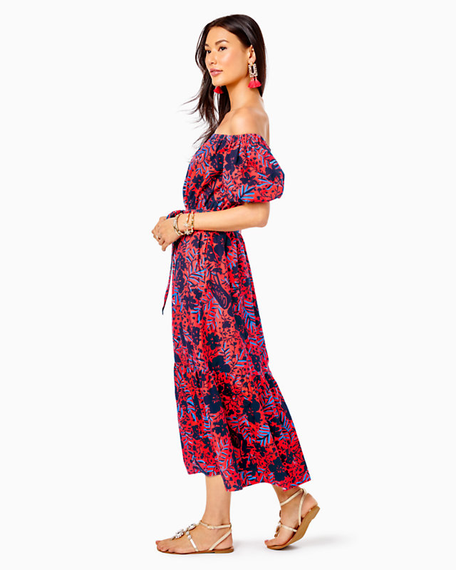 Tamie Off-the-Shoulder Midi Dress