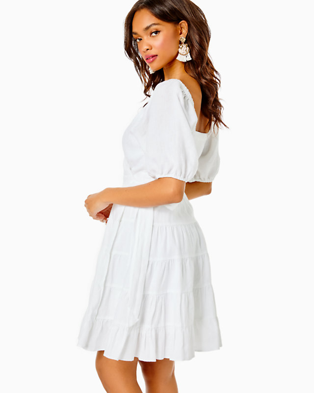 Iralee Linen Wrap Dress