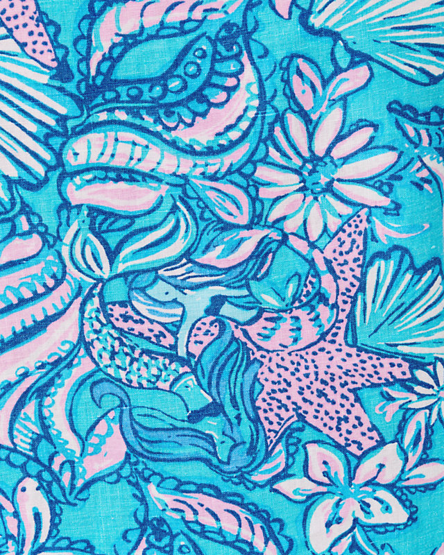 Mialeigh Elbow Sleeve Linen Top