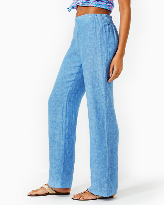32" Deri Linen Palazzo Pant