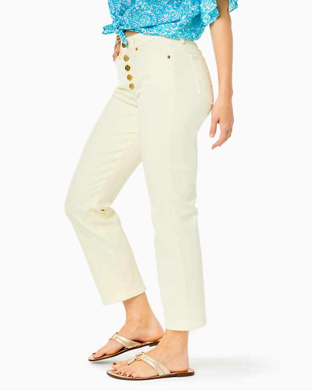 27" South Ocean High Rise Straight Leg Jean