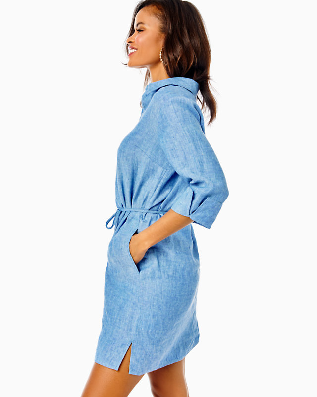 Pilar Linen Tunic Dress
