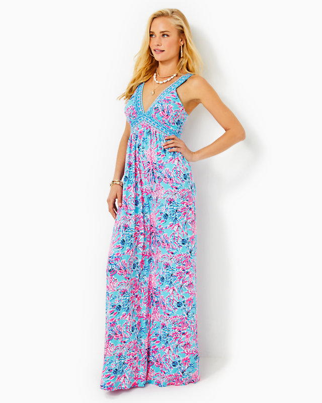 Serena V-Neck Maxi Dress