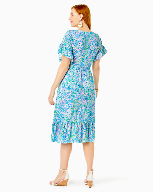 Juliet Ruffle Midi Dress