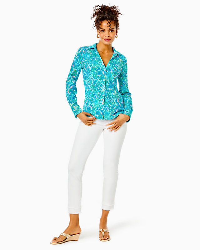 UPF 50+ ChillyLilly Marlena Button Down Top