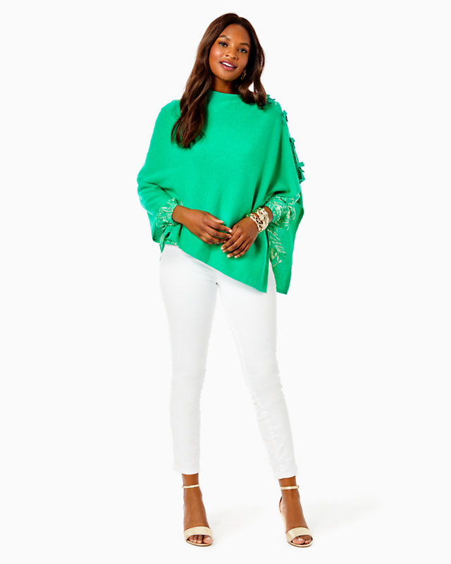 Harp Cashmere Wrap With Bows