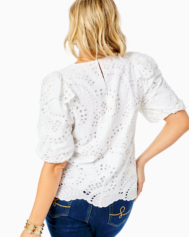 Aleena Eyelet Top