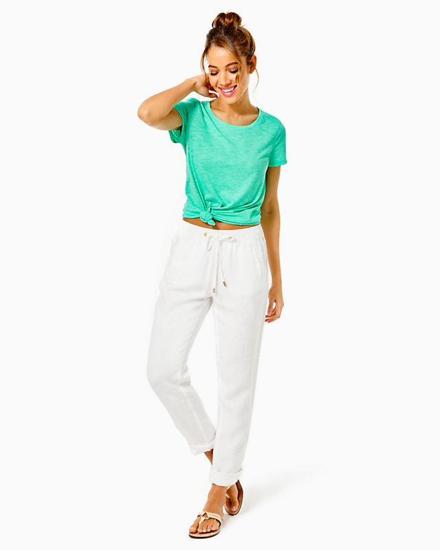 31" Taron Mid-Rise Linen Pant