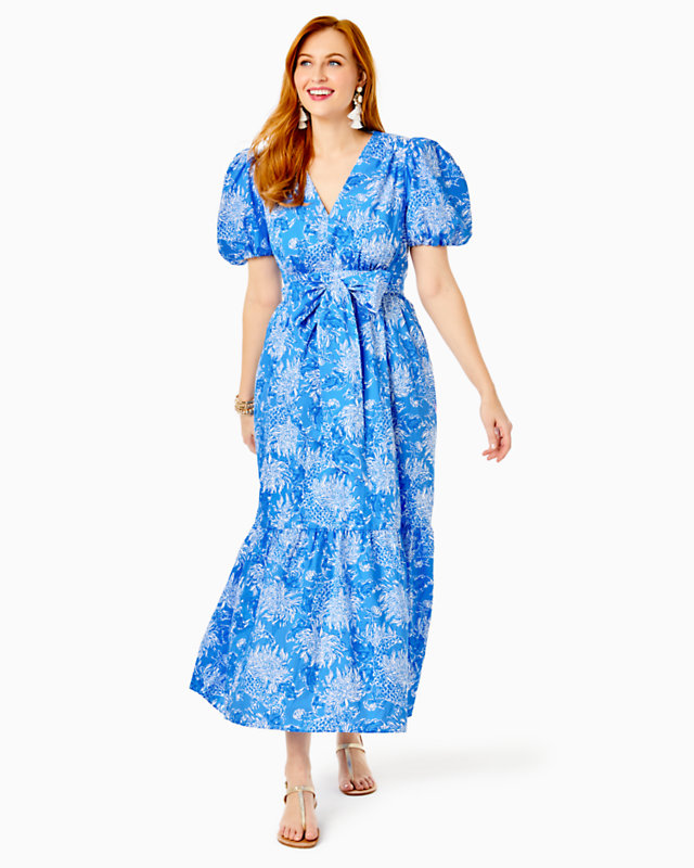 Ezralyn Short Sleeve Cotton Maxi Dress