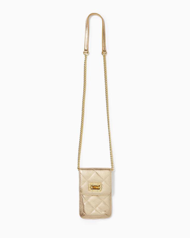 Quilted Lindley Leather Phone Crossbody