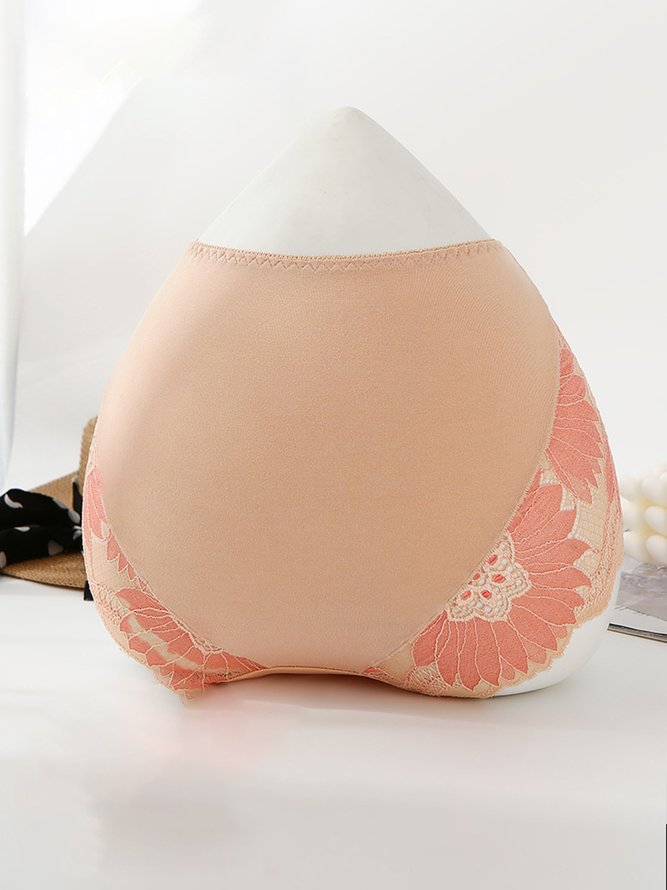 Breathable High Elastic Sexy Exquisite Lace Mid Waist Panties