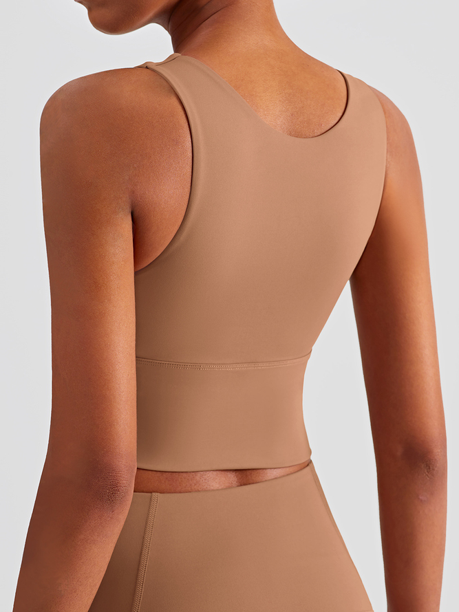 Casual Plain Sports Bra