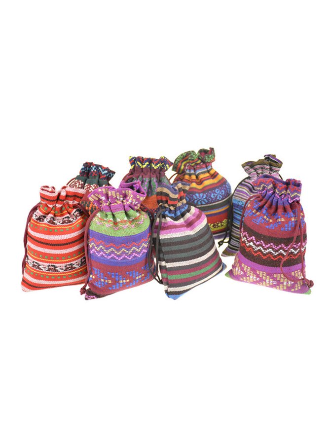 Ethnic Drawstring Storage Bag