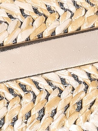 Urban Casual Leather Stitching Straw Women Messenger Bag