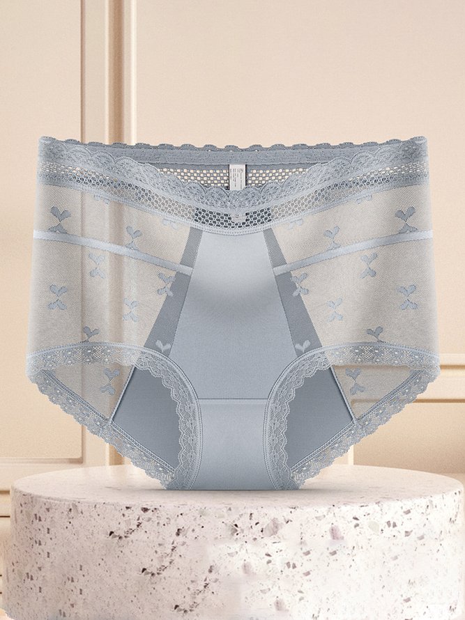 Breathable High Elastic Sexy Exquisite Lace High Waist Panties