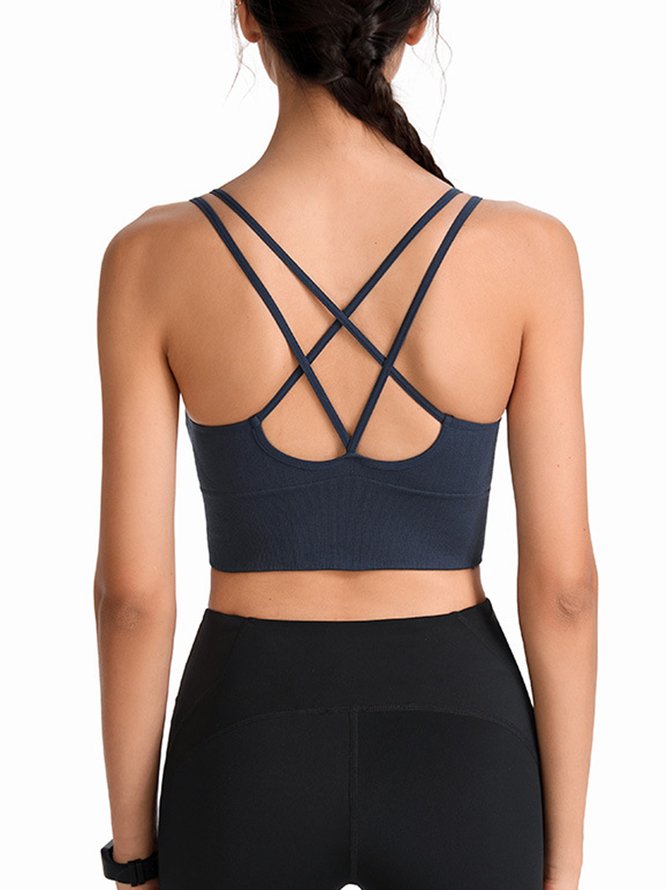 Plain Simple Spaghetti Sports Bra