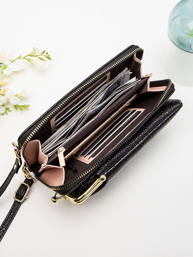 Casual Leather Stitching Coin Purse Messenger Bag Daily Urban Women's Bag