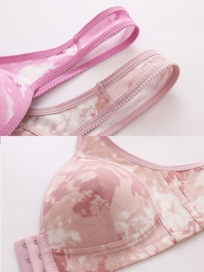 Printing Casual Tie-Dye Pattern Bra & Bralette