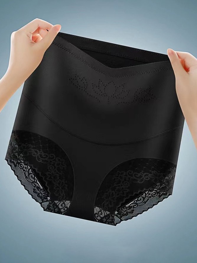 Breathable Lace High Elastic Seamless High Waist Panty