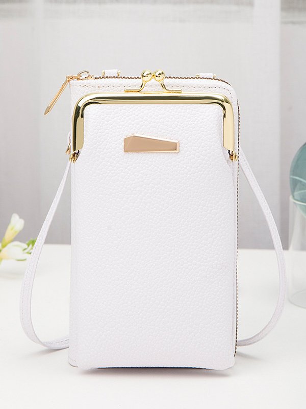 Casual Leather Stitching Coin Purse Messenger Bag Daily Urban Women's Bag