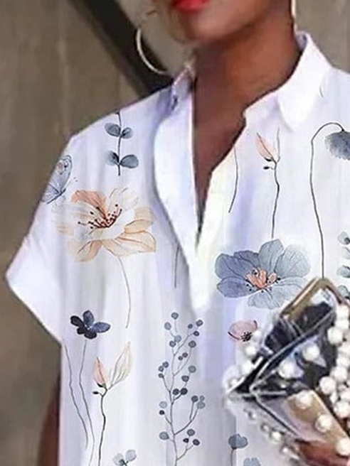 Loose Casual Shawl Collar Dress
