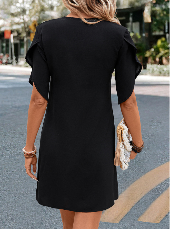 Casual Loose Dress With No Belt