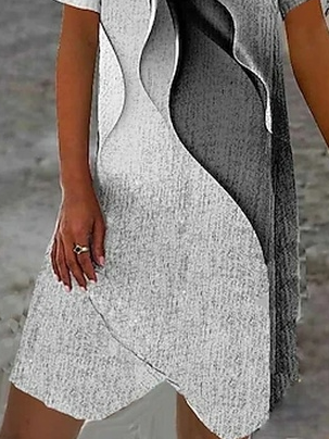 Linen Ombre Dress With No Belt