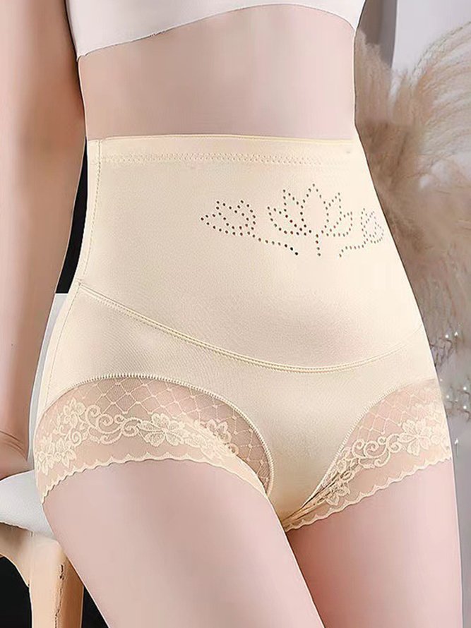 Breathable Lace High Elastic Seamless High Waist Panty