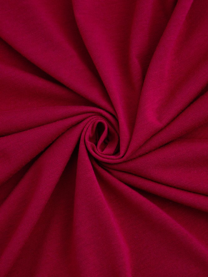 Casual Solid Short Sleeve Dresses