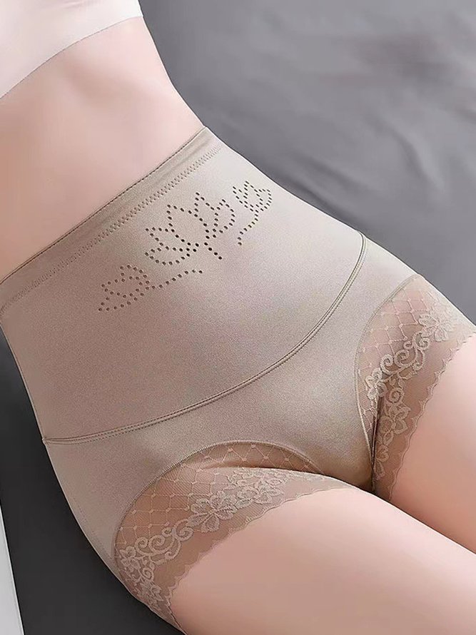 Breathable Lace High Elastic Seamless High Waist Panty
