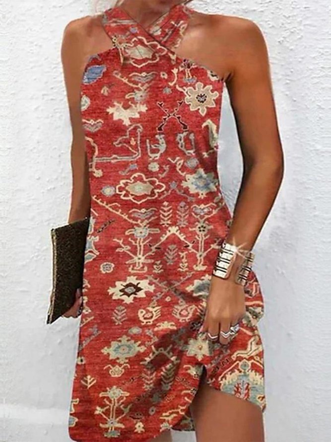 Halter Casual Ethnic Dress