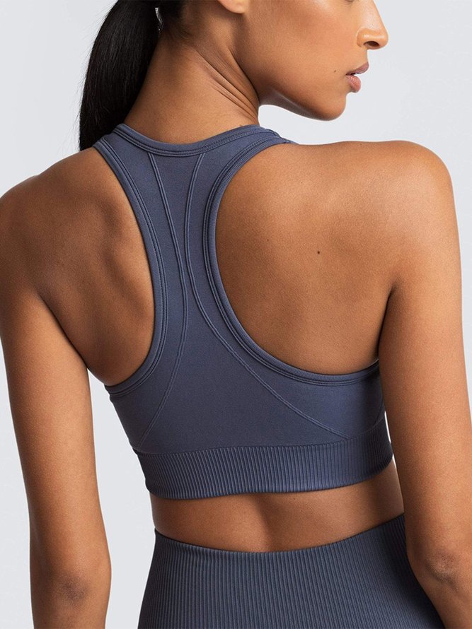 No Nnderwire Breathable Yoga Vest Running Sports Underwear Seamless Beautiful Back Sexy Sports Bra