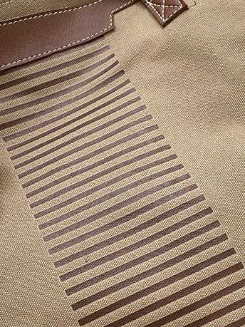 Casual Striped Pattern Large Capacity Tote Shoulder Bag Women