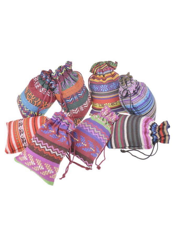 Ethnic Drawstring Storage Bag