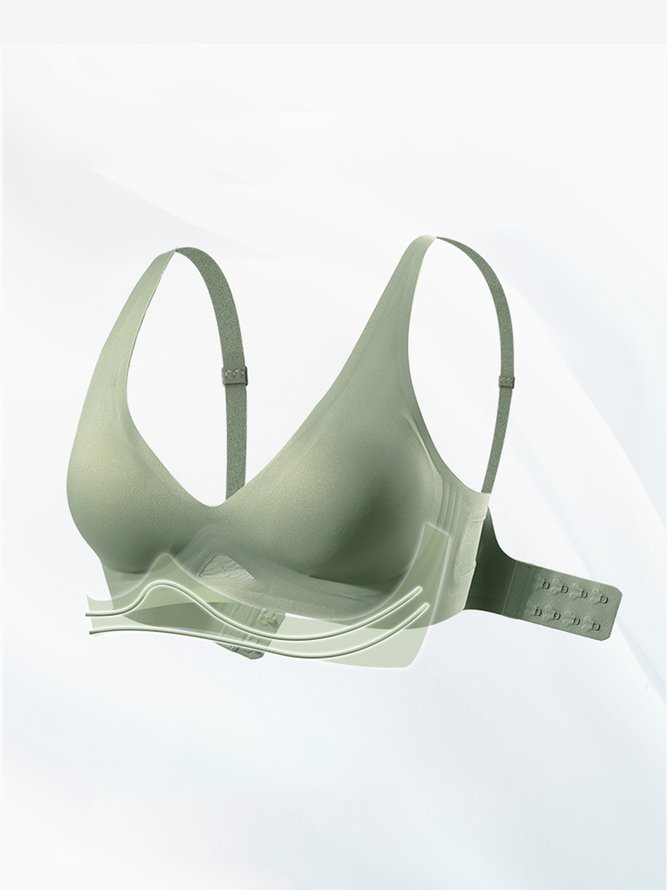 Breathable Comfortable Traceless Lifting Water Drop Mold Cup Daily Bra