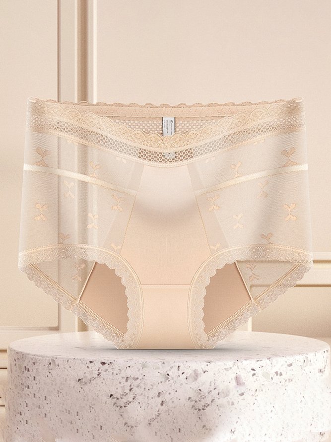 Breathable High Elastic Sexy Exquisite Lace High Waist Panties