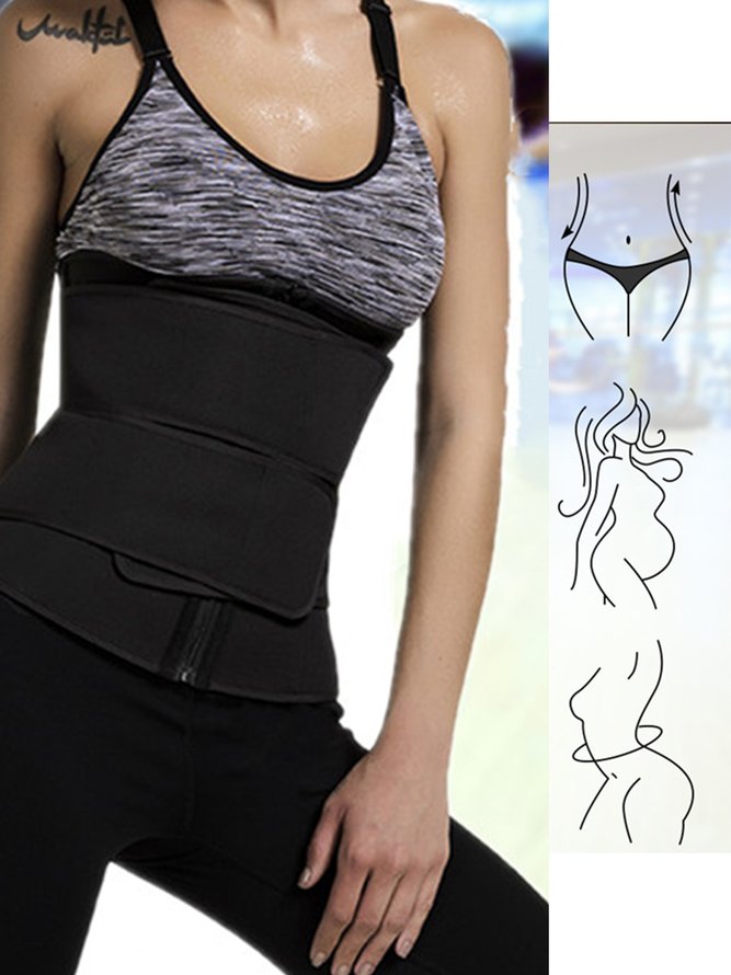 Fitness Sports Protection Velcro Zipper Belt Unisex