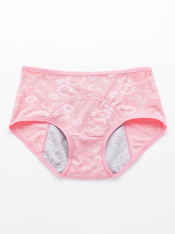 Breathable Comfortable Lace Jacquard Menstruation Physiological Panties