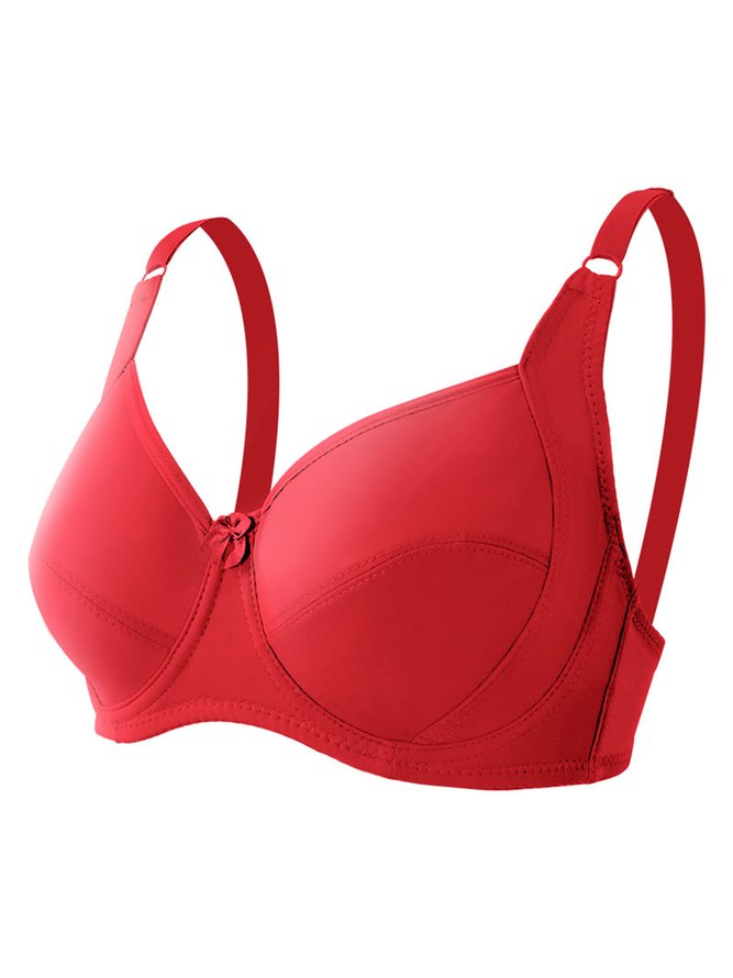 Breathable Plus Size D Cup Wired Bra